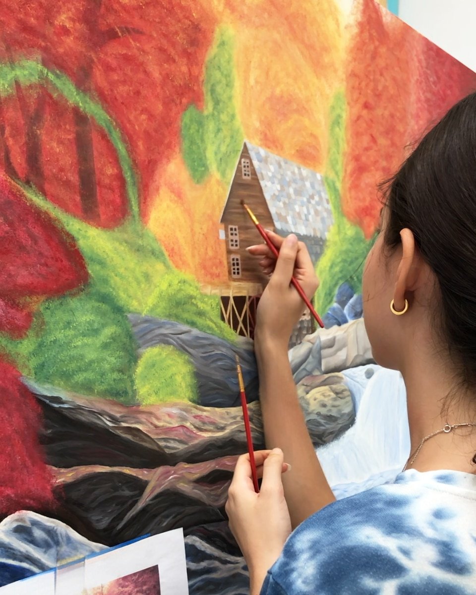 Pintando pintura al óleo realismo